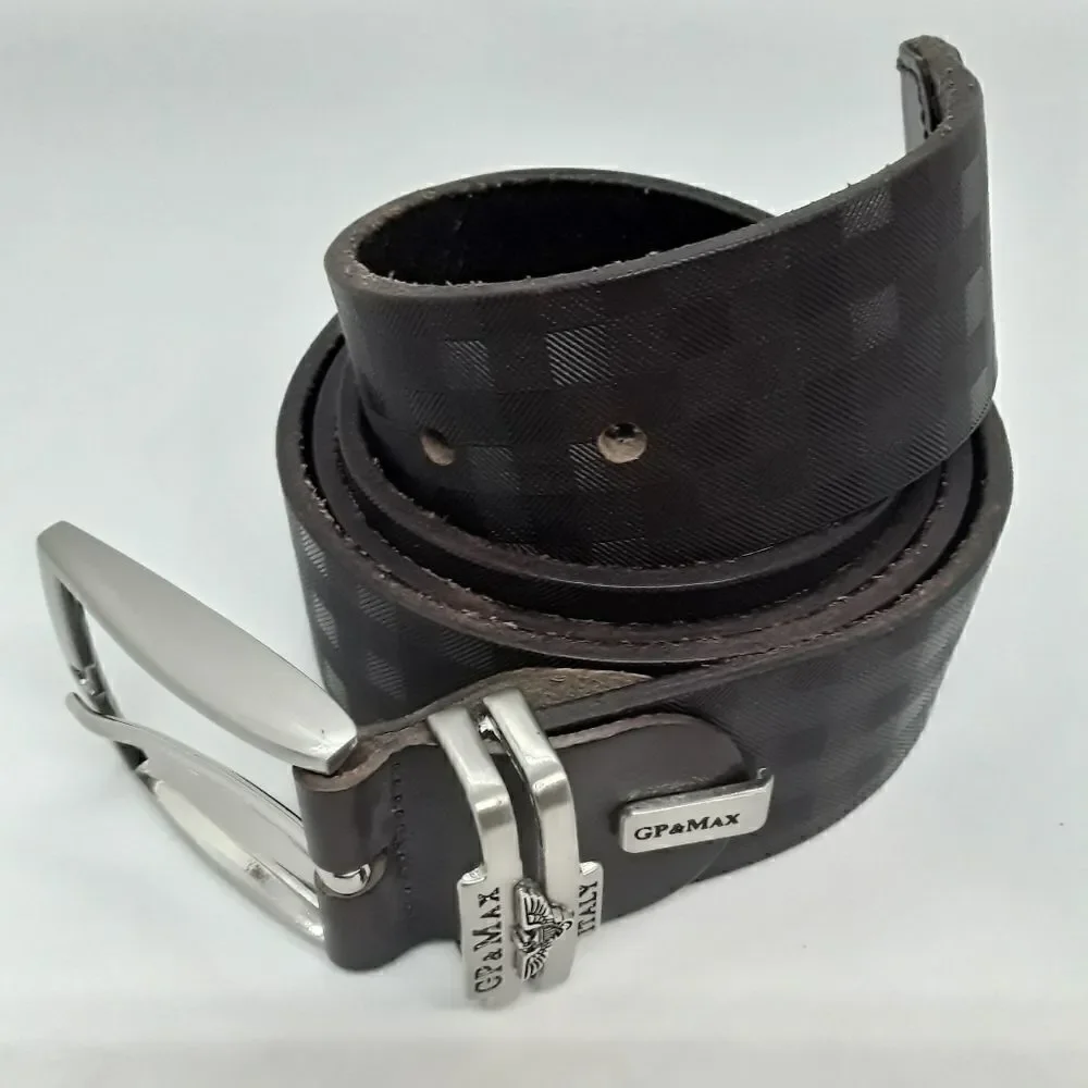 GP & Max Cuir Veritable Real Leather Vera Pelle Brown Belt 51